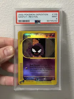 Gastly PSA 9 Pokemon WOTC 2002 Expedition e-Reader #109 Reverse Holo Low POP 61 - Image 4