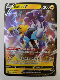 Raikou V 048/172 Holo V Rare Brilliant Stars NM/M Pokemon - Image 1