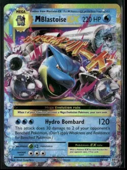 M Blastoise EX 22/108 Holo - Pokemon TCG XY - Evolutions - Image 1