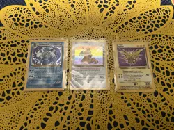 Pokemon 1999-2000 Wizards Holo Poliwrath, Dragonite, Zapdos Lot Eng/It - Image 1