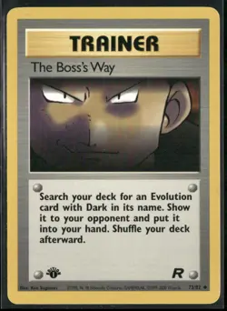 The Boss's Way 73/82 1st Edition - Pokemon TCG Team Rocket - Image 1