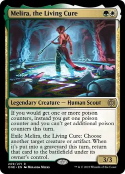 NM Melira, the Living Cure, MTG, Phyrexia: One, Magic the Gathering, 209 - Image 1