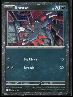 Sneasel (Cosmos Holo) 020 Promo - Pokemon TCG ME: Mega Evolution Promo - Image 1
