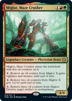 NM Migloz, Maze Crusher, MTG, Phyrexia: One, Magic the Gathering, 210 - Image 1
