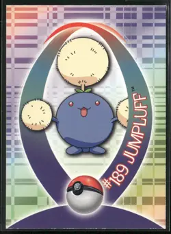 Jumpluff #189 33 of 62 - Pokemon Topps Sticker Johto TV Animation Blue Logo - Image 1