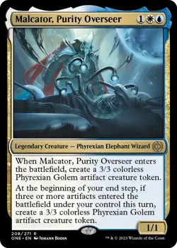 NM Malcator, Purity Overseer, MTG, Phyrexia: One, Magic the Gathering, 208 - Image 1