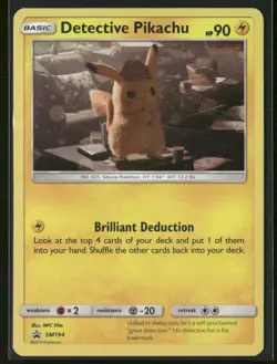 Detective Pikachu - SM194 Holo - Pokemon TCG SM Promos - Image 1