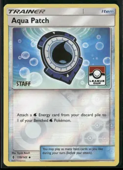 Aqua Patch [Staff] 119/145 Reverse Holo - Pokemon TCG Guardian Rising - Image 1