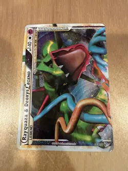 Pokemon Rayquaza & Deoxys Legend Top 89/90 Undaunted Holo Ultra Rare TAG TEAM - Image 1