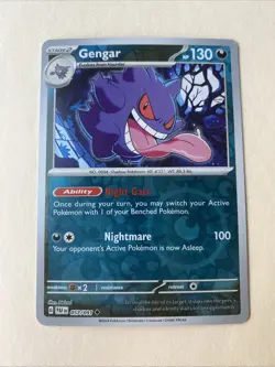 Pokemon TCG Gengar 057/091 SV: Paldean Fates Reverse Holo - NM - Image 1