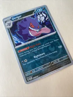Pokemon TCG Gengar 057/091 SV: Paldean Fates Reverse Holo - NM - Image 3