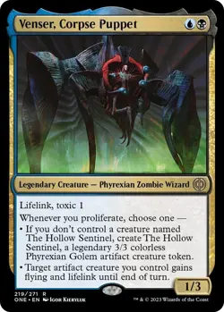 NM Venser, Corpse Puppet, MTG, Phyrexia: One, Magic the Gathering, 219 - Image 1