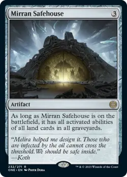 NM Mirran Safehouse, MTG, Phyrexia: One, Magic the Gathering, 232 - Image 1