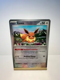 Eevee (Poke Ball Pattern) 074/131 Holo SV: Prismatic Evolutions Pokemon NM - Image 1