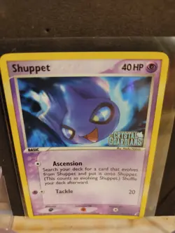 Pokemon x1 Shuppet - Crystal Guardians Stamp (Rev. Holo Rare 40/100 Light Play) - Image 1