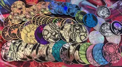 Pokemon Coin Lot Jumbo, Regular, Metal (55 Coins Total) - Image 1