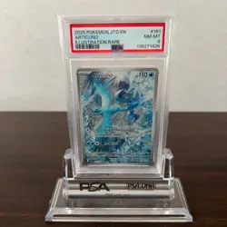 Pokemon Articuno Illustration Rare Holo 161/159 Sv09 Journey Together PSA 8 - Image 1