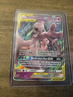 Pokemon Mewtwo & Mew GX 71/236 SM-Unified Minds Ultra Rare Holo TAG TEAM - Image 4