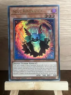 2020 Yu-Gi-Oh! 1st Edition- Soul Resonator Ultra Rare SDCK-EN001 NM - Image 1
