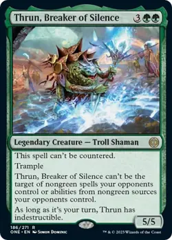 NM Thrun, Breaker of Silence, MTG, Phyrexia: One, Magic the Gathering, 186 - Image 1