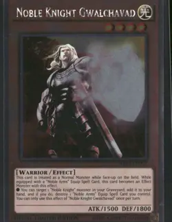 Noble Knight Gwalchavad NKRT-EN007 Limited - Yu-Gi-Oh! TCG Platinum Rare - Image 1