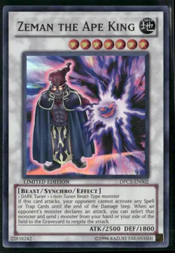 Zeman the Ape King DPC5-EN002 Limited - Yu-Gi-Oh! TCG Super Rare - Image 1