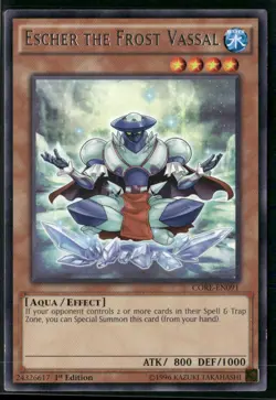 Escher the Frost Vassal CORE-EN091 1st Edition - Yu-Gi-Oh! TCG Rare - Image 1