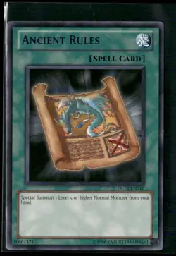 Ancient Rules (Purple) Rare Duelist League Promo DL13-EN016 LP - Image 1
