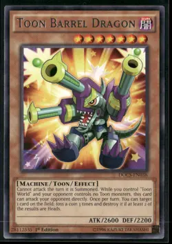 Toon Barrel Dragon DOCS-EN038 1st Edition - Yu-Gi-Oh! TCG Rare - Image 1