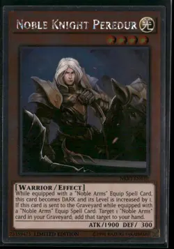 Noble Knight Peredur NKRT-EN010 Limited - Yu-Gi-Oh! TCG Platinum Rare - Image 1