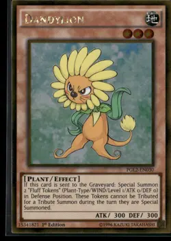 Dandylion PGL2-EN030 1st Edition - Yu-Gi-Oh! TCG Gold Rare - Image 1