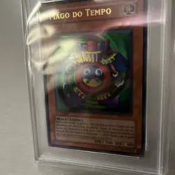 PSA 9 - Yugioh Time Wizard MRD-065 Ultra Rare 1st Edition Portuguese PMT-P065 - Image 3