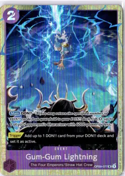 One Piece Premium Card Collection Vol. 4 Gum-Gum Lightning OP09-077 - Image 1
