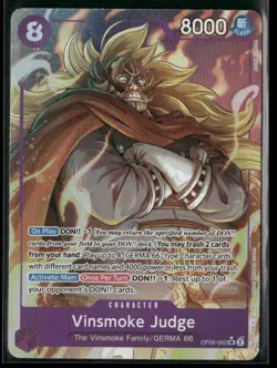 Vinsmoke Judge (Alternate Art) OP06-062 - One Piece TCG Wings of the Captain SR - Image 1