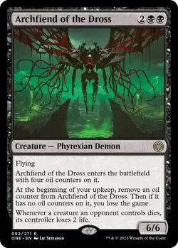 NM Archfiend of the Dross, MTG, Phyrexia: One, Magic the Gathering, 82 - Image 1