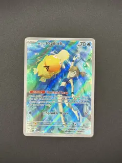 Pokemon Misty's Psyduck 193/182 Illustration Rare Holo Sv10 Destined Rivals Card - Image 1