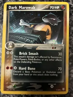 Dark Marowak 7/109 Holo Rare Team Rocket Returns Pokemon Card LP/NM - Image 1