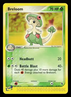 Breloom 16/109 Regular Rare EX Ruby & Sapphire Pokemon Card - Image 1
