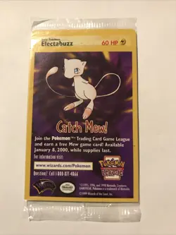 Sealed ELECTABUZZ # 2 Black Star Promo WB Movie WOTC Pokemon Card - Image 1