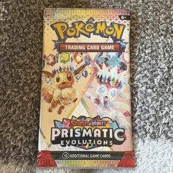 Prismatic Evolutions Booster Pack SEALED Pokemon TCG Cards Eevee & Sylveon Art - Image 1