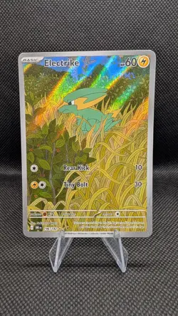 Pokemon TCG Card Electrike 196/182 Destined Rivals Illustration Rare - NM - Image 1