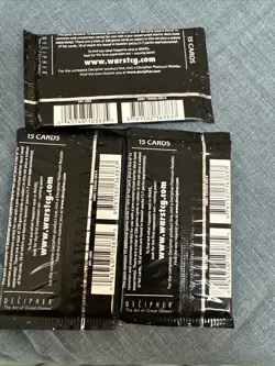 (3 Sealed Packs) WARS TRADING CARD GAME INCURSION 15 CARD BOOSTER PACK LOT - Image 2