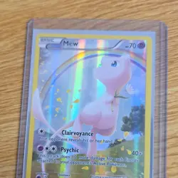 Pokemon Mew XY110 Promo Holo Basic Psychic Card XY Set 70 HP English - Image 1
