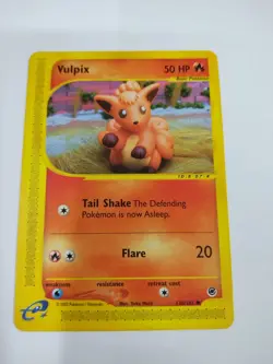 Nm 2002 Vulpix 136/165 Expedition Pokemon Card TCG Vintage Yuka Morii Non-Holo - Image 1