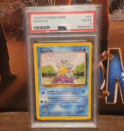 Pokemon Squirtle Base Set 63/102 Common Regular PSA 4 Graded Mitsuhiro Arita EN - Image 1