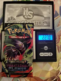 Heavy! 22.70g Pokemon TCG ME Phantasmal Flames Pack Sealed! - Image 1