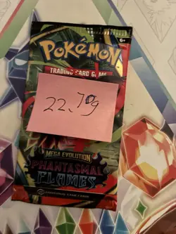 Heavy! 22.70g Pokemon TCG ME Phantasmal Flames Pack Sealed! - Image 2