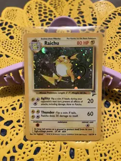 Pokemon Base Set 2 Holo Raichu, Nidoking, Zapdos Lot English Cards - Image 2