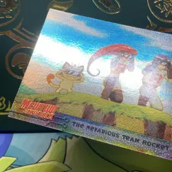 1999 Pokemon (Mewtwo Strikes) #12 (Nefarious Team Rocket) holo Black logo NM - Image 5