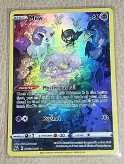 Pokemon Mew Galarian Gallery Crown Zenith GG10/GG70 Holo Near Mint TCG - Image 1